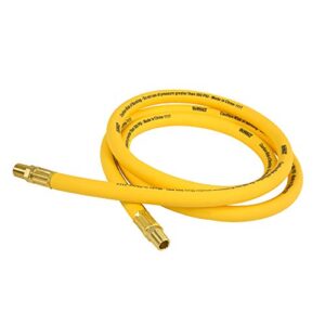 dewalt dxcm012-0226 1/2” x 6’ premium hybrid lead-in hose , yellow