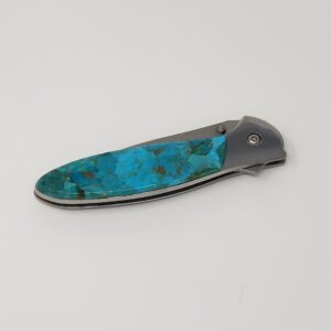 Santa Fe Stoneworks Solid Turquoise Leek A/O Knife