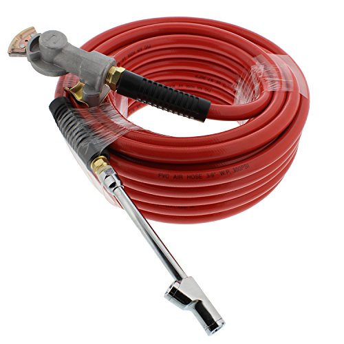 ABN 50ft Air Compressor Hose 3/8 Inch - 300 PSI Heavy Duty Lightweight PVC Flex Air Hose