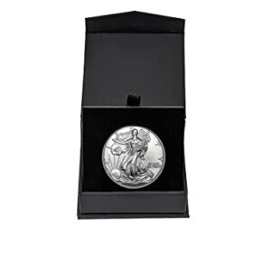 1999 - U.S. Silver Eagle in Plastic Air Tite in Magnet Close Black Gift Box - Gem Brilliant Uncirculated Dollar Uncirculated US Mint