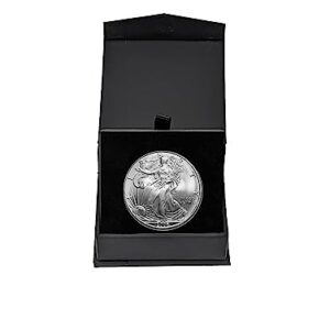 2006 - U.S. Silver Eagle in Plastic Air Tite in Magnet Close Black Gift Box - Gem Brilliant Uncirculated Dollar US Mint Uncirculated