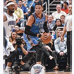 Russell Westbrook 2017 2018 Panini Hoops #208 Mint Oklahoma City Thunder Basketball Card