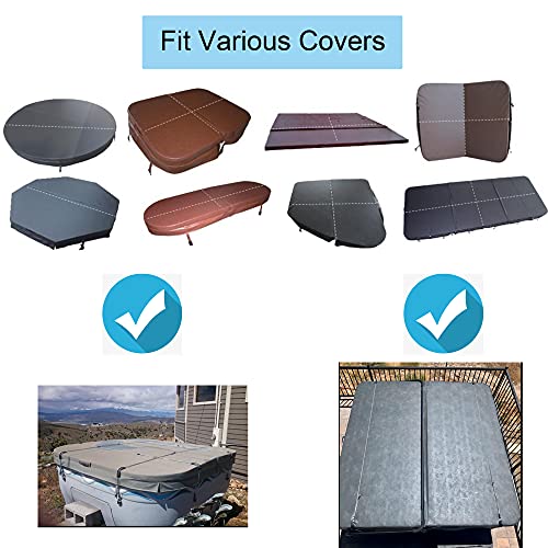YYST Hot Tub Cover Strap SPA Cover Strap Spa Wind Strap Hot Tub Wind Strap Adjustable -12 Feet