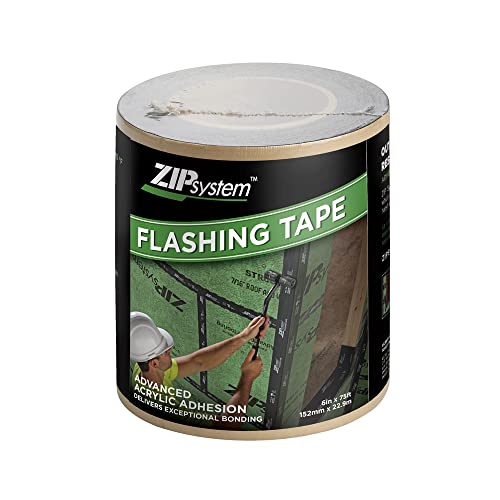 ZIP System Huber Flashing Tape | 6 inches x 75 feet | Self-Adhesive Flashing for Doors-Windows Rough Openings (6" x 75')