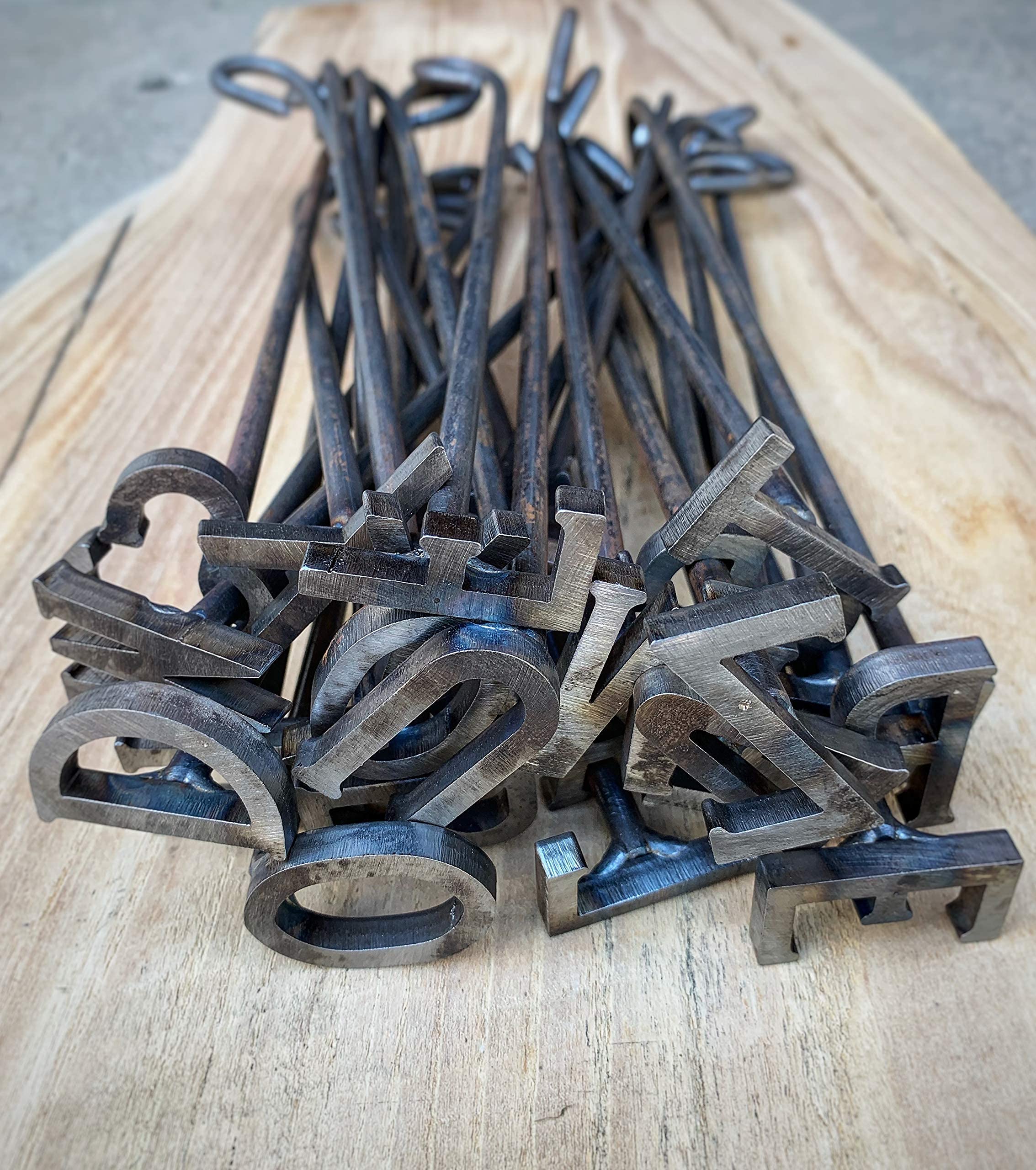 1" Alphabet Branding Iron Set, Letter Branders, Wood Brand