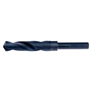 maxtool 33/64" silver and deming drill bits hss m2 s & d drill bits prentice twist drills black oxide 3-flat on 1/2" shank 3-flat 6" oal; sd02b03r033