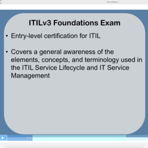 ITIL v3 Foundations Video Training Course (Cram to Pass) [Online Code]