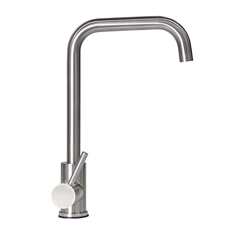 Lippert Components Flow Max Square Gooseneck Kitchen Faucet for RVs and Residential