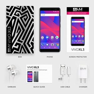 BLU Vivo XL3 -5.5” HD+ 18:9 Display Smartphone with Android 8.0 Oreo –Silver