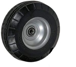 casterhq 8" x 2-1/4" - 2-1/4" hub length - offset hub - flat-free (poly-foam tire) - 250 lb cap - 5/8" bore size - commercial/industrial application equipment