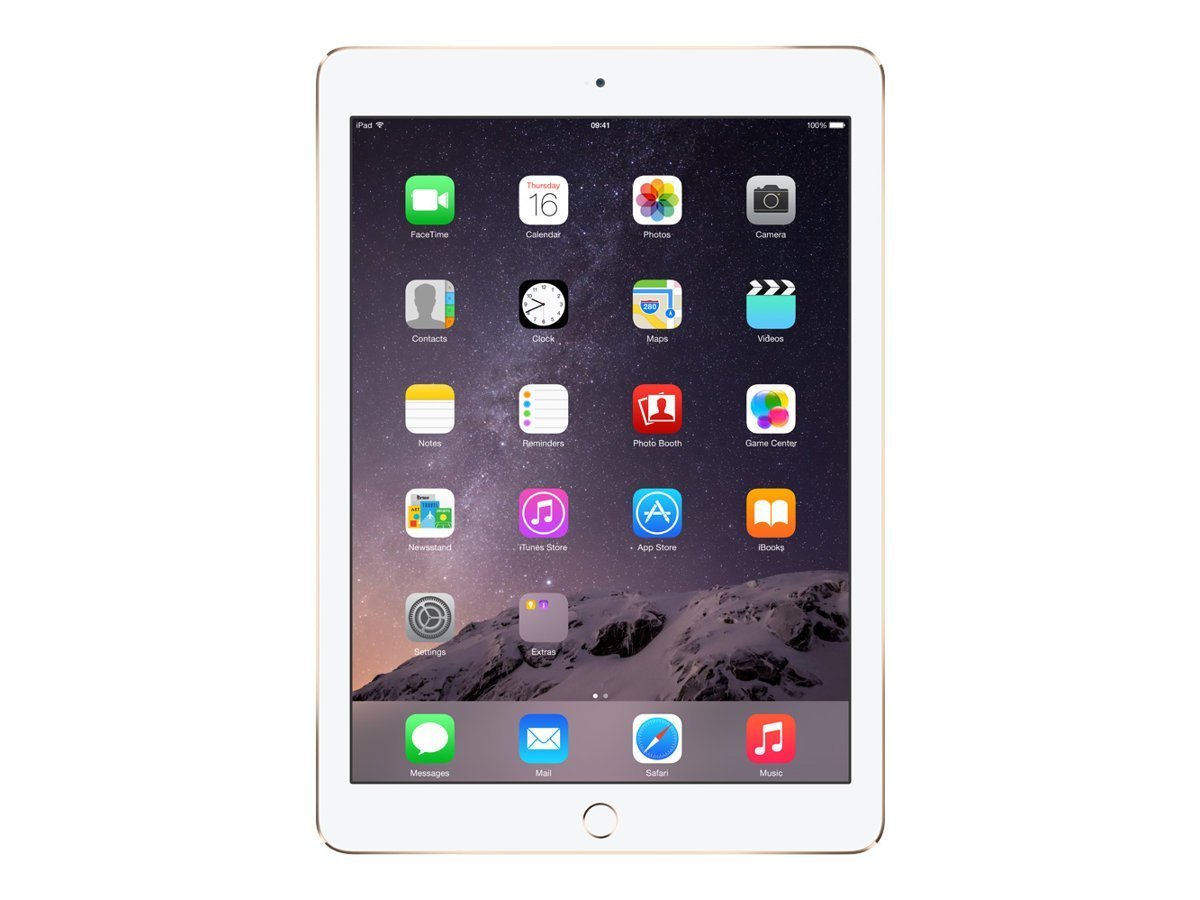 Apple iPad Air 2, 128GB, 4G + Wi-Fi - Gold (Renewed)