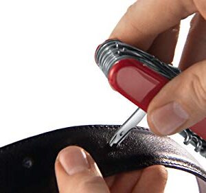 Victorinox Super Tinker Swiss Army Pocket Knife, Medium, Multi Tool, 14 Functions, Blade, Bottle Opener, Red
