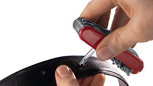 Victorinox Super Tinker Swiss Army Pocket Knife, Medium, Multi Tool, 14 Functions, Blade, Bottle Opener, Red