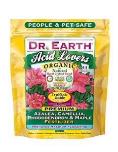dr. earth acid lovers azalea, camellia, rhododendron & maple fertilizer 4 lb