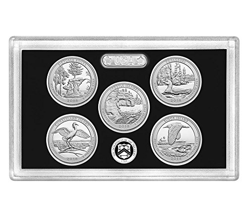 2018 S America The Beautiful 2018 National Park Silver Quarters ATB 5 Silver Deep Cameo's Proof
