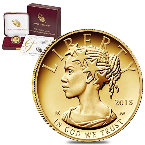 2018 W Gold Eagle 2018 W 1/10 oz $10 American Liberty Proof Gold Coin (w/Box & COA) $10 Proof US Mint DCAM