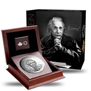 2015 ca canada 2015 10 oz royal canadian mint $100 albert einstein silver coin - mintage 1,500 $100 cad proof dcam