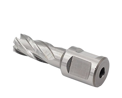 Annular Cutter JESTUOUS 3/4 Inch Weldon Shank 1/2 Cutting Diameter 1 Cutting Depth with Two-Flat HSS Kit for Magnetic Drill Press,1 Piece