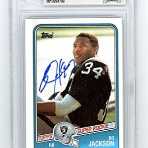 Bo Jackson 1988 Topps Autograph Rookie Card #327 - BAS