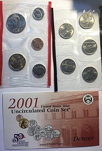 2001 P D US Mint Set 20 Piece Comes in the Original Packing from the Mint Uncirculated