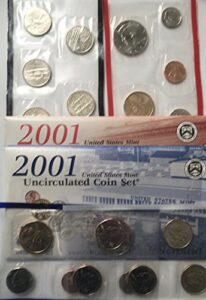 2001 p d us mint set 20 piece comes in the original packing from the mint uncirculated
