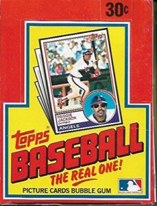 1983 topps baseball card wax box 36 sealed packs, tony gwynn, wade boggs, ryne sandberg rookies and more