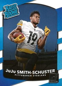 2017 donruss #326 juju smith-schuster steelers rated rookie nfl football card nm-mt