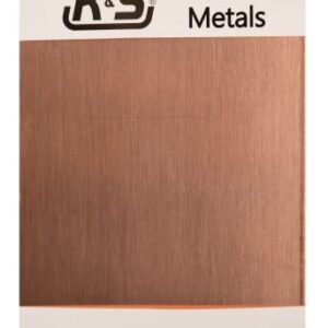 K & S 6603 Copper Etching Plates, 0.050" Thick x 6" Wide x 9" Long, 1 Piece, Made in The USA