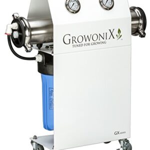 GROWONIX GX1000-KDF 1000 Gallon Per Day Reverse Osmosis System Ultra High Flow Rate Water Purification Filter for Hydroponics Gardening Growing Drinking H20 Coffee Point of use On Demand Purifier