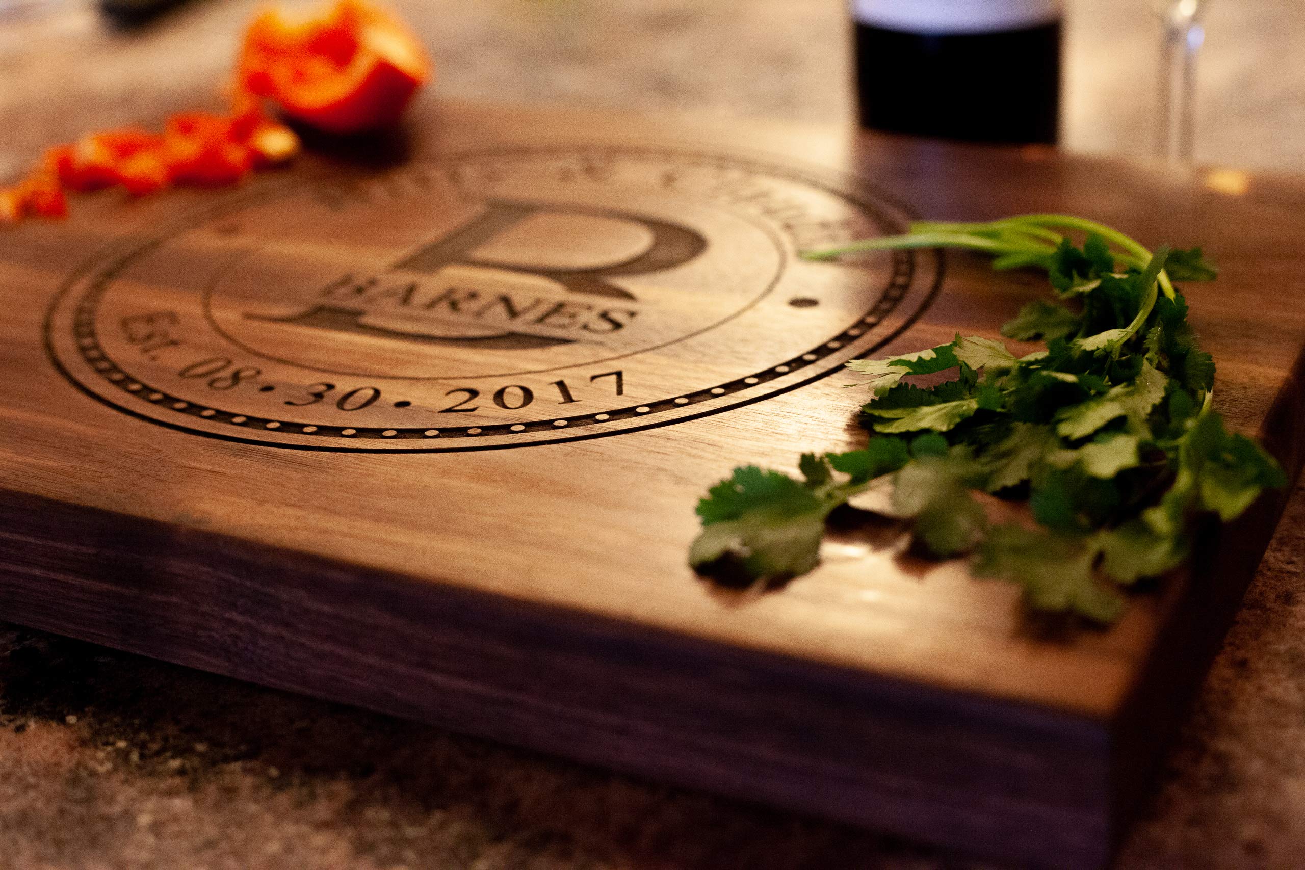 Christmas Gifts for Couples 2023 USA Handcrafted Custom Cutting Board! Engrave your Giftee's Name & Date! Personalized Cutting Board Wedding Gift Anniversary Gift for Couple