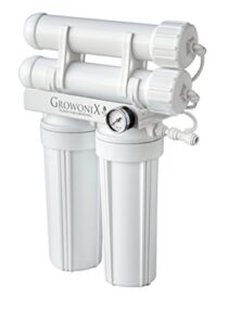 growonix ex400 400 gallon per day reverse osmosis system ultra high flow rate water purification filter for hydroponics gardening growing drinking h20 coffee point of use on demand purifier