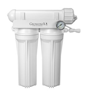 growonix ex200-kdf 200 gallon per day reverse osmosis system ultra high flow rate water purification filter for hydroponics gardening drinking h20 coffee point of use on demand purifier