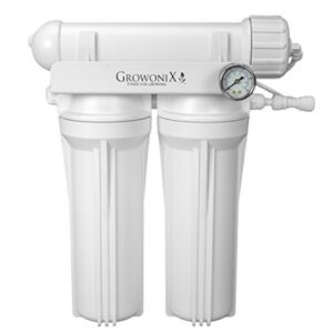 GROWONIX EX200-KDF 200 Gallon Per Day Reverse Osmosis System Ultra High Flow Rate Water Purification Filter for Hydroponics Gardening Drinking H20 Coffee Point of use On Demand Purifier