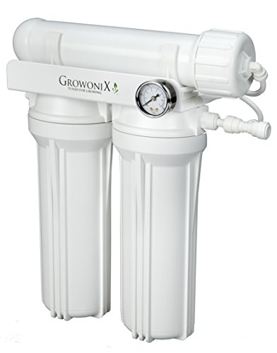 GROWONIX EX200-KDF 200 Gallon Per Day Reverse Osmosis System Ultra High Flow Rate Water Purification Filter for Hydroponics Gardening Drinking H20 Coffee Point of use On Demand Purifier