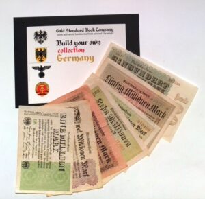 1923 germany hyper inflation full set of authentic notes 1 to 100 million mark banknotes (build your own collection)