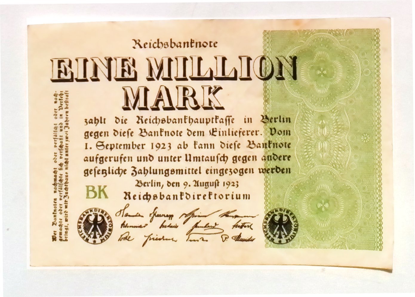 1923 Germany Hyper Inflation Full set of Authentic notes 1 to 100 Million Mark Banknotes (Build Your Own Collection)