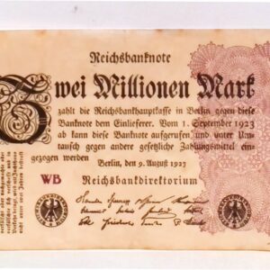 1923 Germany Hyper Inflation Full set of Authentic notes 1 to 100 Million Mark Banknotes (Build Your Own Collection)