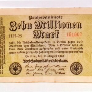 1923 Germany Hyper Inflation Full set of Authentic notes 1 to 100 Million Mark Banknotes (Build Your Own Collection)