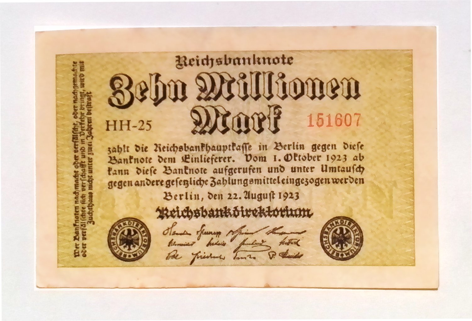 1923 Germany Hyper Inflation Full set of Authentic notes 1 to 100 Million Mark Banknotes (Build Your Own Collection)
