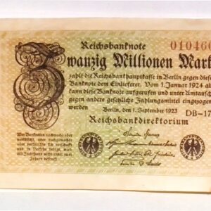 1923 Germany Hyper Inflation Full set of Authentic notes 1 to 100 Million Mark Banknotes (Build Your Own Collection)