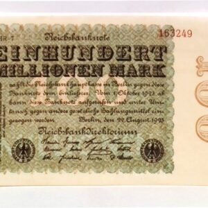 1923 Germany Hyper Inflation Full set of Authentic notes 1 to 100 Million Mark Banknotes (Build Your Own Collection)