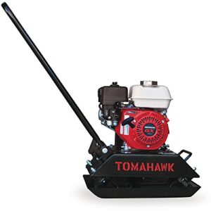 Tomahawk 5.5 HP Honda Vibratory Plate Compactor Tamper for Ground, Gravel, Dirt, Asphalt, Compaction GX160 Engine