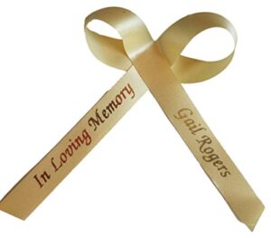 personalized ribbons for bridal shower wedding party favors or baby showers, fully assembled - custom made pack of 25