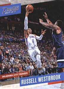 2017-18 panini prestige #126 russell westbrook oklahoma city thunder basketball card