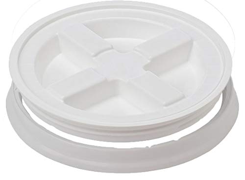 5 Gallon White Gamma Seal Lids -12 Pack