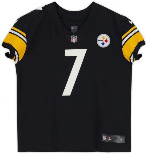 Ben Roethlisberger Pittsburgh Steelers Autographed Nike Black Elite Jersey - Autographed NFL Jerseys