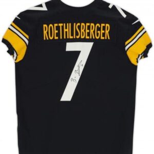 Ben Roethlisberger Pittsburgh Steelers Autographed Nike Black Elite Jersey - Autographed NFL Jerseys