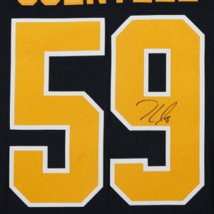 Jake Guentzel Pittsburgh Penguins Autographed Black Fanatics Breakaway Jersey - Autographed NHL Jerseys