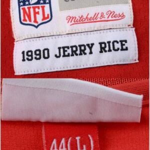 Jerry Rice San Francisco 49ers Autographed Red Mitchell & Ness Replica Jersey with "HOF 2010" Inscription - Autographed NFL Jerseys