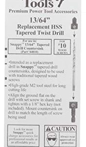 Snappy Tools Replacement 13/64 Inch HSS Tapered Drill (Replaces Part # 49413) #49410